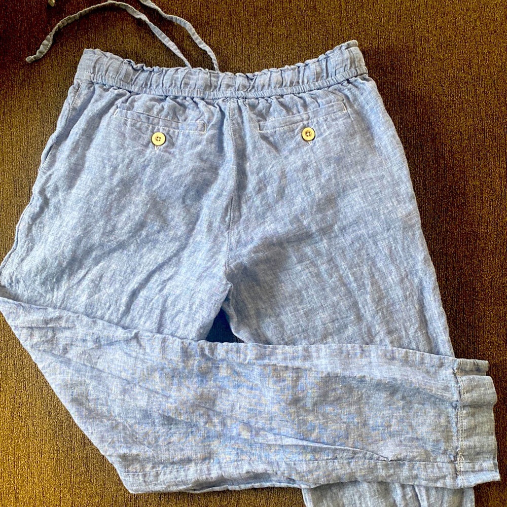 Tommy Bahama XXS 100% Linen Blue Pants